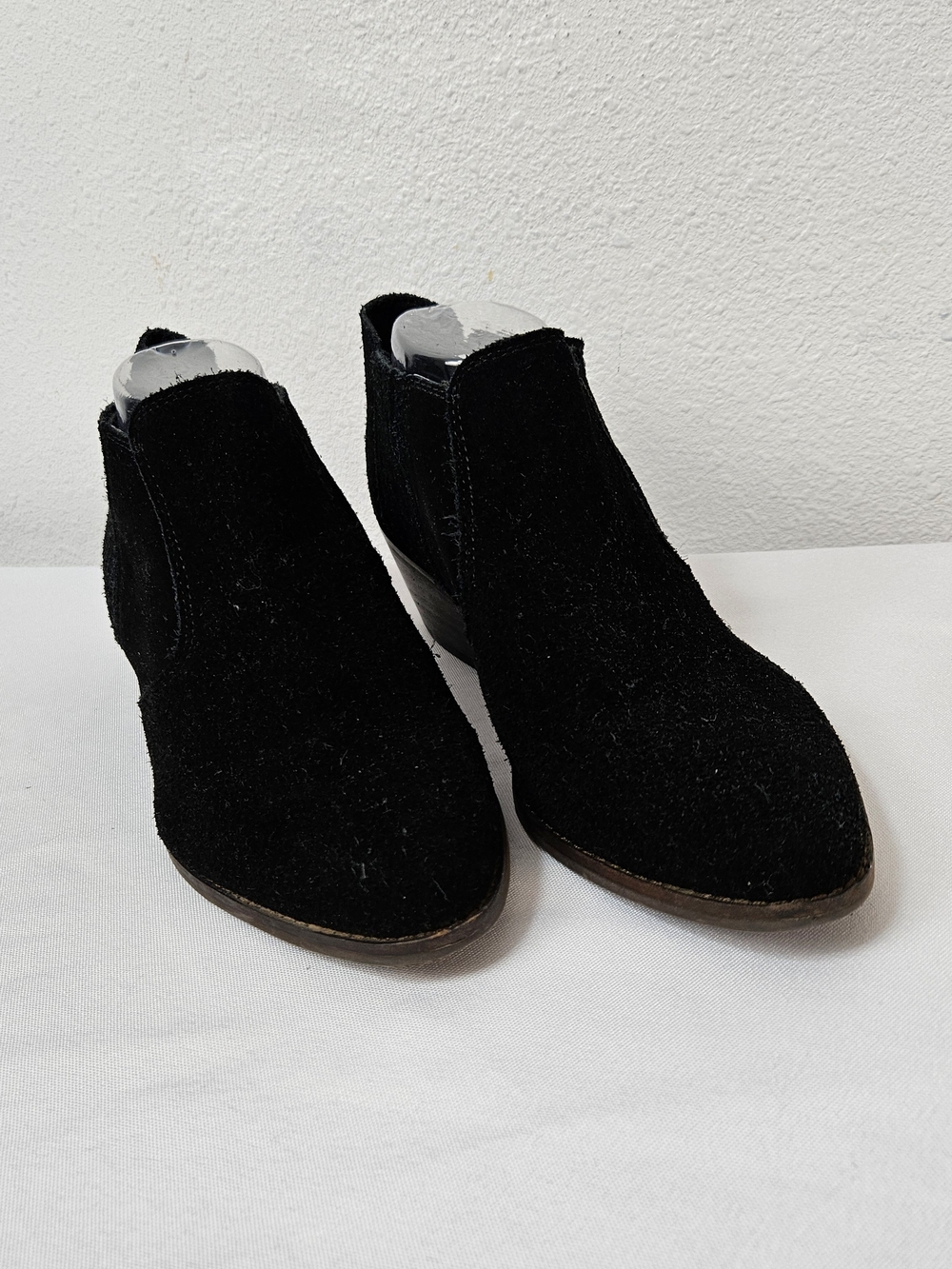 Lucky Brand Folley Womens Black Suede Pull On Western Boots Size 10 M Booties
